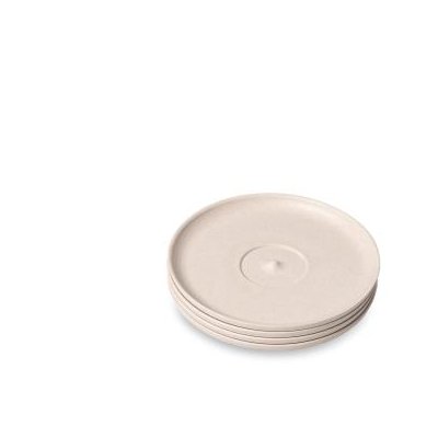 HUSKEE CUP NATURAL SAUCERS (4 Pieces)
