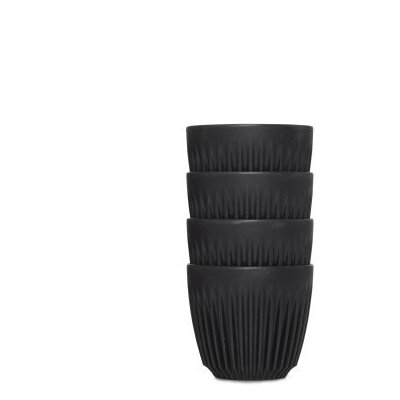 HUSKEE CUP CHARCOAL 4 PIECES (Without Lid)